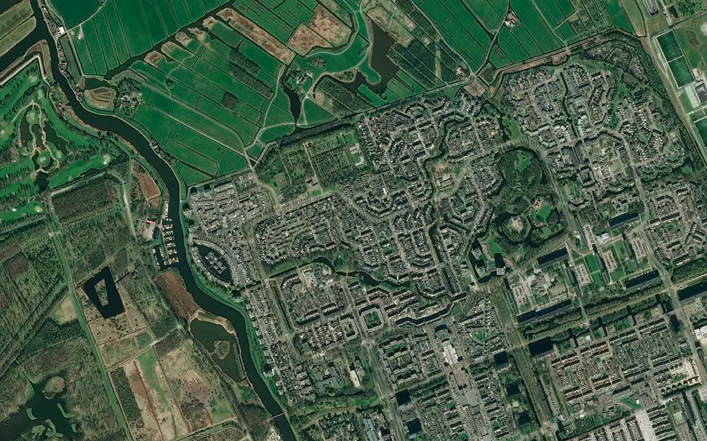 sateliet foto drevenbuurt